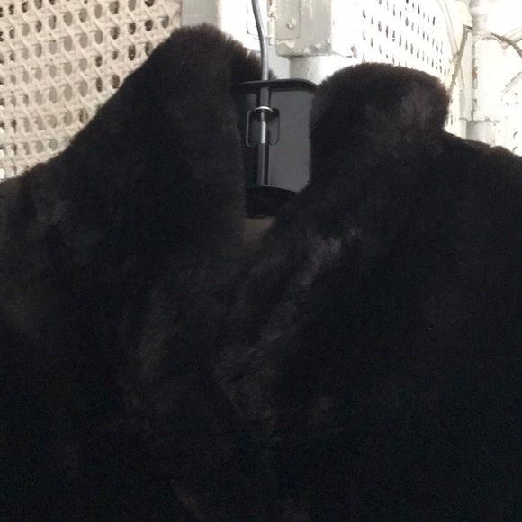 Brown sheared lamb jacket - Picture 2 of 7